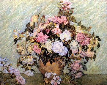 バラのある静物花瓶 フィンセント・ファン・ゴッホ Oil Paintings